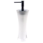 Soap Dispenser, Gedy AU80-00, Free Standing Soap Dispenser Made From Thermoplastic Resins in Transparent Finish